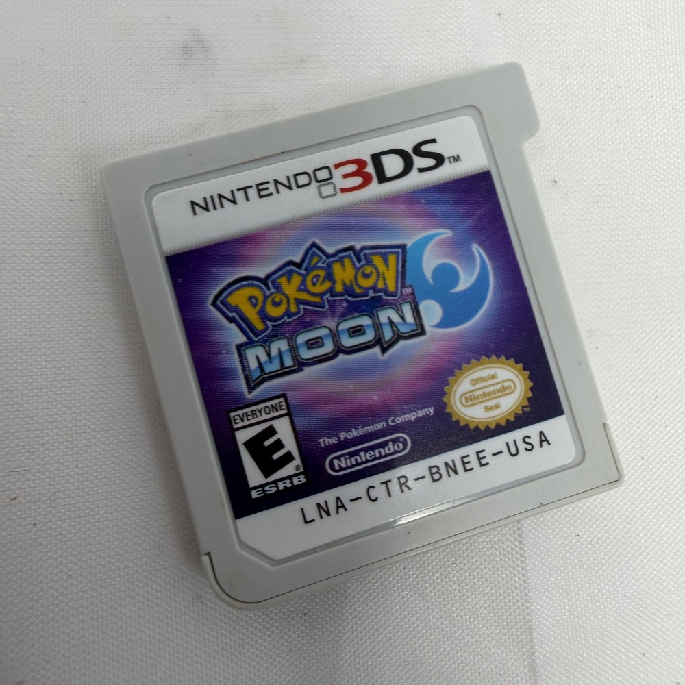 Pokemon Moon Nintendo 3DS Game Cartridge LNA-CTR-BNEE-USA Authentic RPG